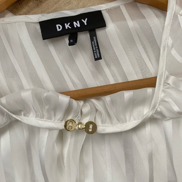 DKNY Sheer Bell Sleeve Blouse - Picture 11 of 15